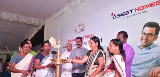 Inauguration of the 44th Completed Project ‘ASSET CASTLE’ being done by Mrs. Jaya Soman, President, Mulanthuruthy Block Panchayath.