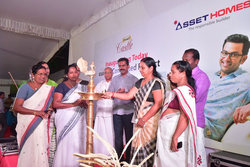 Inauguration of the 44th Completed Project ‘ASSET CASTLE’ being done by Mrs. Jaya Soman, President, Mulanthuruthy Block Panchayath.