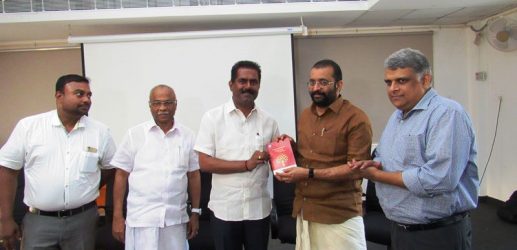 “A complete handbook on safety and security in multi-story apartments” launched by Shri. P Sreeramakrishnan, Hon’ble Speaker.