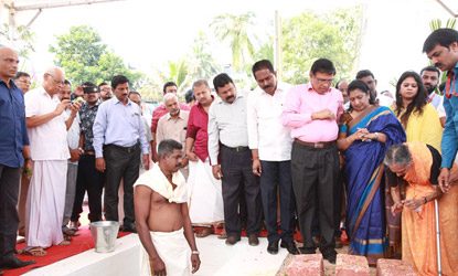 The foundation-stone laying ceremony of Asset Sovereign, 82nd residential project of Asset Homes at Statue Junction, Thiruvananthapuram.